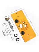 Zsanérlyuk fúró készlet bútor- és ajtózsanérokhoz, famunkák precíz fúrásához