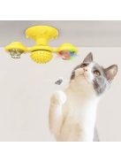 Szélmalom interaktív macskajáték beépített fésűvel cicák számára