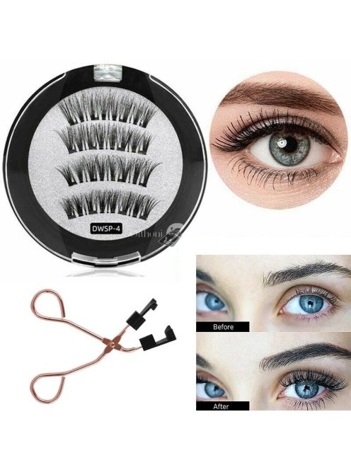 Mágneses műszempilla szett, speciális csipesszel a könnyű felhelyezéshez