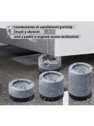 Rezgés- és zajcsökkentő mosógép láb készlet (4 db) - Stabilizáló és védő tartozék mosógépekhez