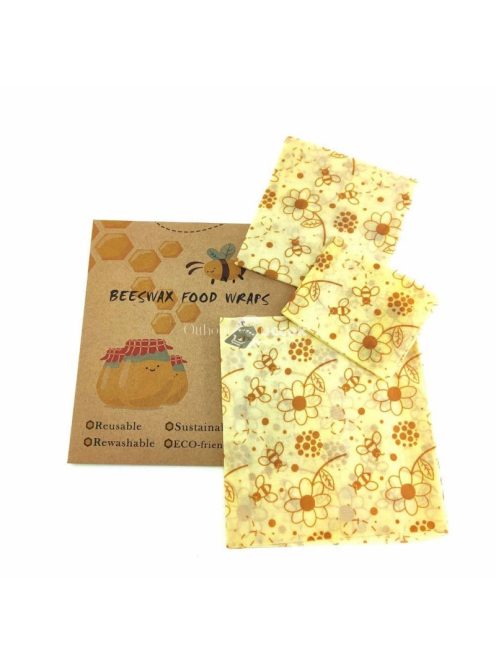Méhviasz élelmiszer csomagoló kendő - Méh és Virág márkájú, környezetbarát tároló megoldás