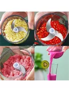 USB-vel tölthető, hordozható konyhai aprítógép