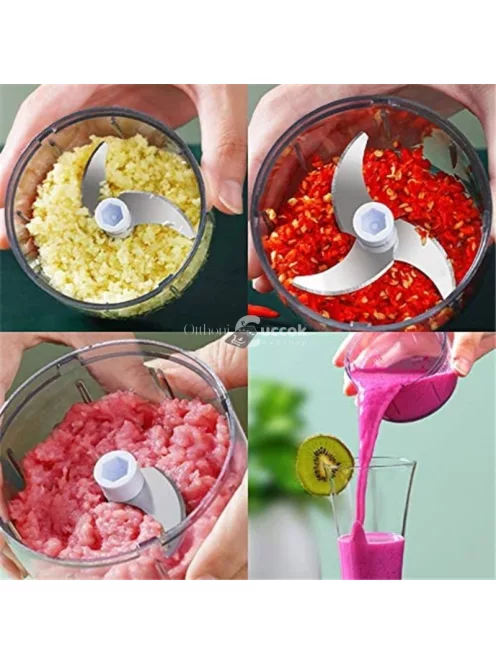 USB-vel tölthető, hordozható konyhai aprítógép