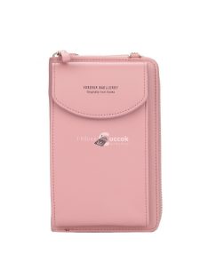   Kisméretű női crossbody táska, Rózsaszín divatos kiegészítőként