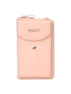   Kisméretű női crossbody táska, Rózsaszín divatos kiegészítőként