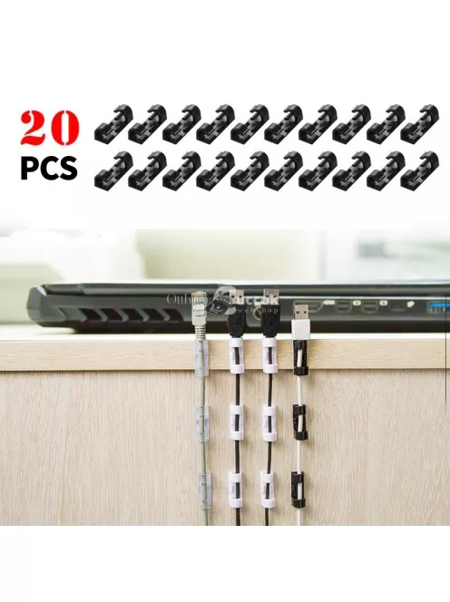 Öntapadós kábel rendszerező - Kábelkezelő megoldás otthonra és irodába