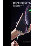 Dupla 360°-os mágneses töltő kábel Android USB-C eszközökhöz