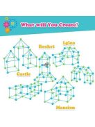 120 darabos mágikus erődkészítő kreatív építőkészlet gyerekeknek és felnőtteknek