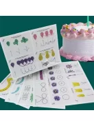 Tortadíszítő gyakorlótábla - Cukrászati Díszítő Készségfejlesztő Eszköz