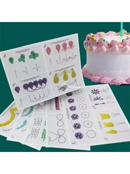 Tortadíszítő gyakorlótábla - Cukrászati Díszítő Készségfejlesztő Eszköz