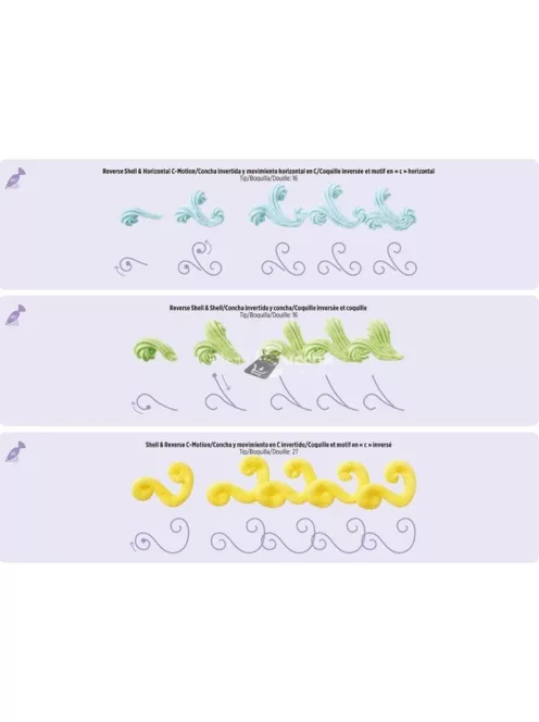 Tortadíszítő gyakorlótábla - Cukrászati Díszítő Készségfejlesztő Eszköz