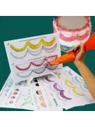 Tortadíszítő gyakorlótábla - Cukrászati Díszítő Készségfejlesztő Eszköz