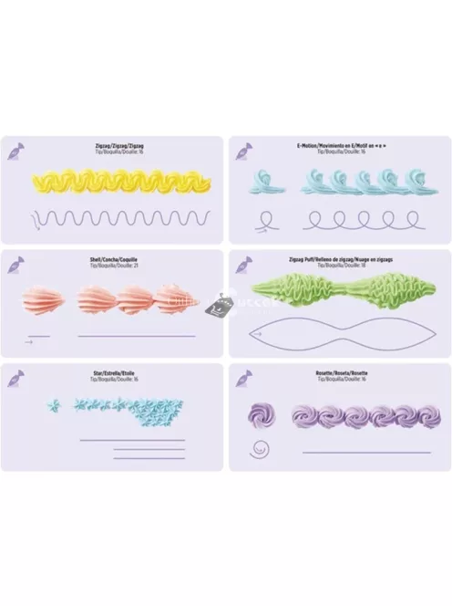 Tortadíszítő gyakorlótábla - Cukrászati Díszítő Készségfejlesztő Eszköz