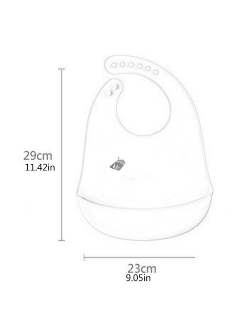 Szilikon, színes előke Zöld - Könnyen tisztítható, babaetetéshez ideális