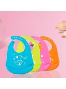 Szilikon, színes előke Zöld - Könnyen tisztítható, babaetetéshez ideális