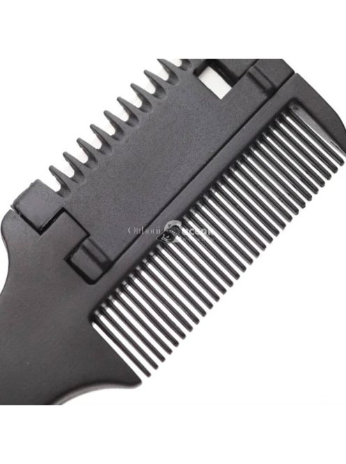 Hajvágó és hajritkító fésű - Hajformázó borotva fésűvel