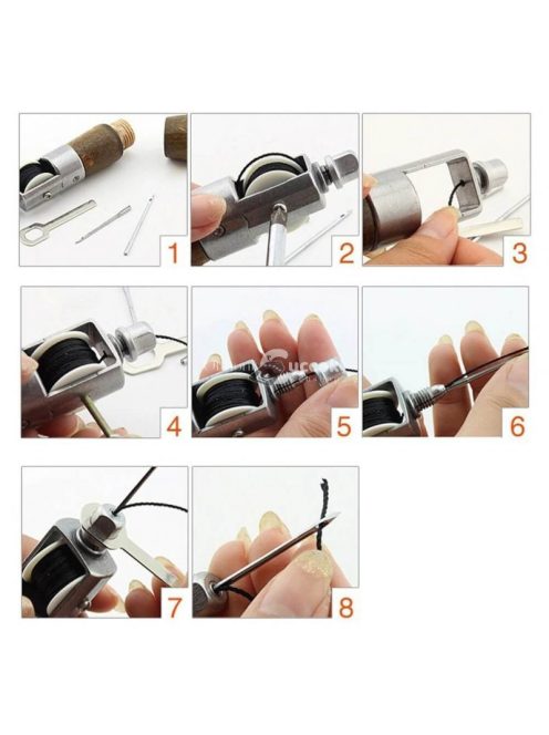 Bőrvarró készlet - Teljes bőrjavító és kézműves eszközkészlet bőrmunkákhoz