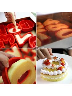   Szilikon tortaforma - Számos mintájú süteménykészítő forma