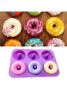   Szilikon fánk sütőforma készlet (6 db-os, tapadásmentes)