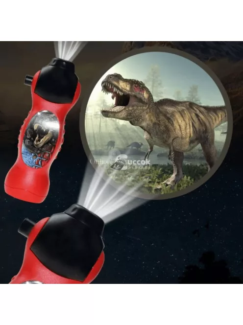 Interaktív oktató projektor, éjjeli kivetítő (24 db dinoszaurusz képpel) gyerekeknek