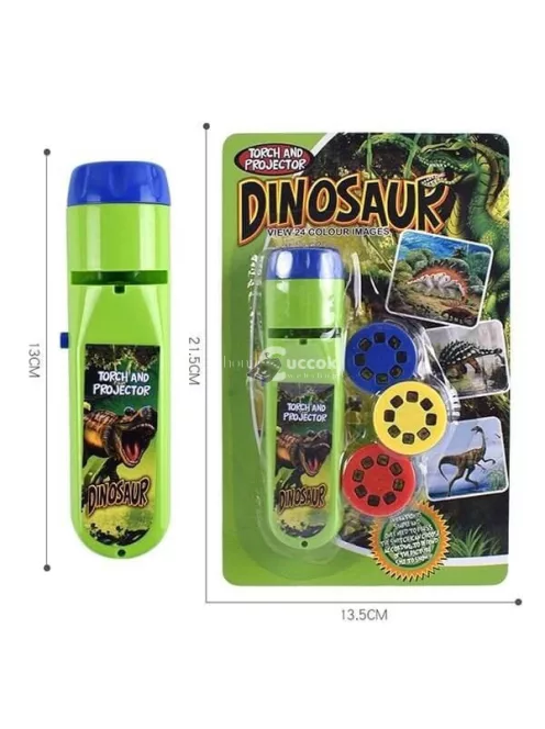 Interaktív oktató projektor, éjjeli kivetítő (24 db dinoszaurusz képpel) gyerekeknek