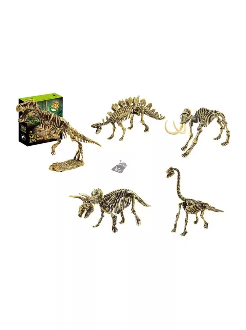 Dinoszauruszos régész készlet T-rex - Interaktív ásatási játék gyerekeknek