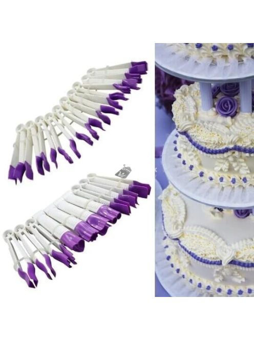 Tortaformázó és Fondant Díszítő Csipesz Készlet (10 db)