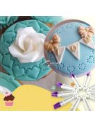 Tortaformázó és Fondant Díszítő Csipesz Készlet (10 db)