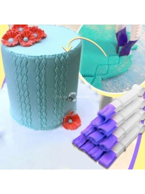 Tortaformázó és Fondant Díszítő Csipesz Készlet (10 db)