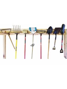   2db Strapabíró acél falra szerelhető kerti szerszámtartó állvány készlet