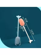 Hosszúnyelű kulacs- és palacktisztító szivacs, pezsgős és alkalmi poharakhoz, kék színben