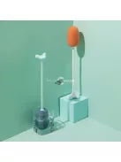 Hosszúnyelű kulacs- és palacktisztító szivacs, pezsgős és alkalmi poharakhoz, kék színben