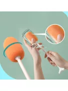 Hosszúnyelű kulacs- és palacktisztító szivacs, pezsgős és alkalmi poharakhoz, kék színben