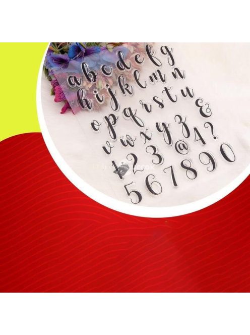 Szilikon ABC-s torta-desszert díszítő forma sütéshez és dekoráláshoz