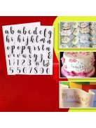 Szilikon ABC-s torta-desszert díszítő forma sütéshez és dekoráláshoz