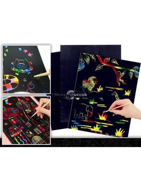 Szivárvány Művész és Rajz Papír Készlet (10 db, Színes Kreatív Alkotásokhoz)