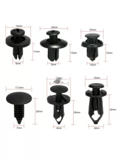   Autóipari Patent és Műanyag Szegecs Készlet (190 darabos)