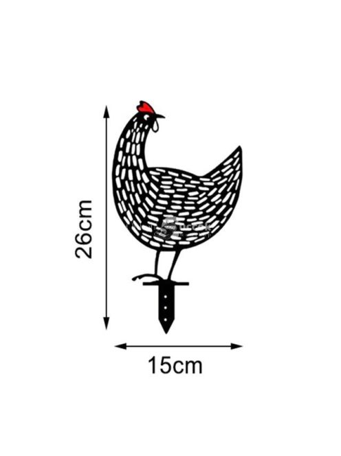 Csirke Kerti Dísz – Dekoratív Kapirgáló Csirke Szobor Kertbe