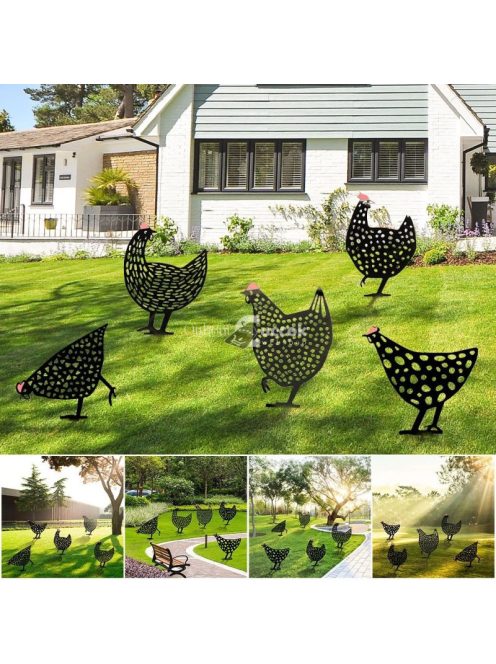 Csirke Kerti Dísz – Dekoratív Kapirgáló Csirke Szobor Kertbe