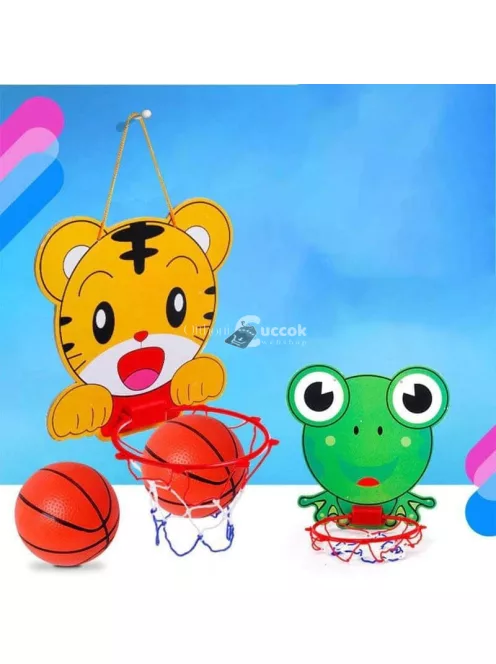 Gyerekeknek szánt mókás mini kosárpalánk labdával, otthoni szórakozáshoz