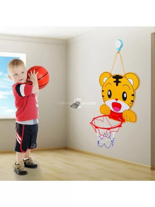 Gyerekeknek szánt mókás mini kosárpalánk labdával, otthoni szórakozáshoz