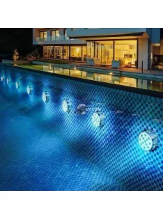   LED medence világítás, RGB medence lámpa - 16 világítási móddal, hangulatos víz alatti fényekhez