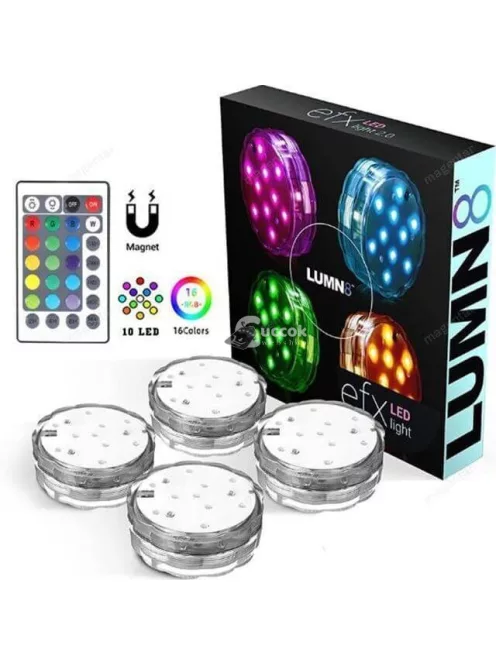 LED medence világítás, RGB medence lámpa - 16 világítási móddal, hangulatos víz alatti fényekhez