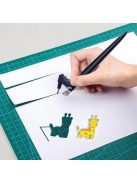 Dekorációs művész kés, Forgófejes precíziós papírvágó kés kreatív projektekhez