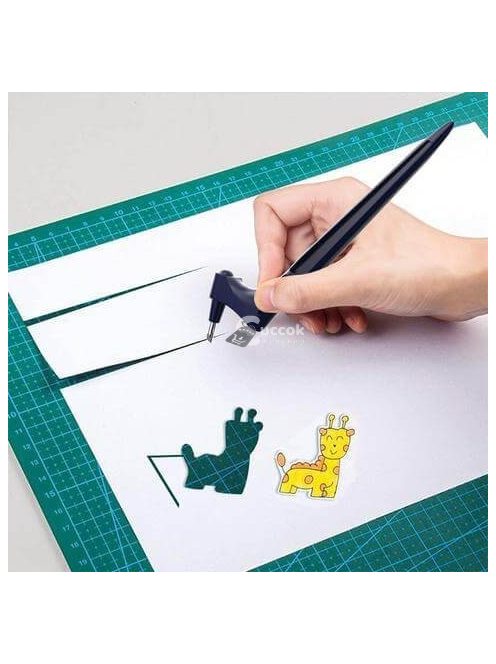 Dekorációs művész kés, Forgófejes precíziós papírvágó kés kreatív projektekhez