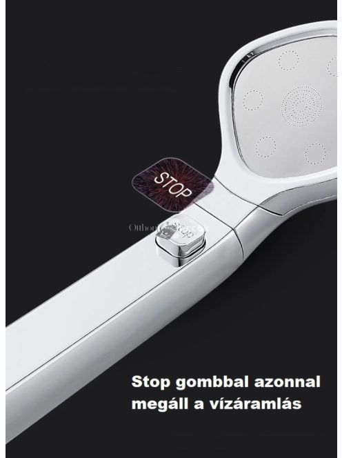 Magasnyomású Többfunkciós Zuhanyrózsa Ezüst - Vízmegtakarító és Masszázs Funkcióval