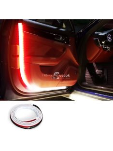   Tuning LED szalag autó ajtóra, piros-fehér dekorációs világítás