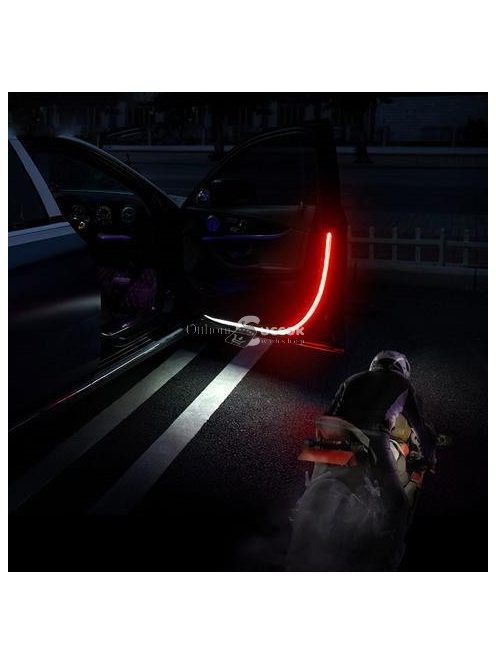Tuning LED szalag autó ajtóra, piros-fehér dekorációs világítás