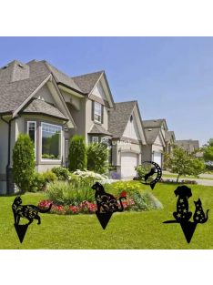   Kerti dekoráció Ülő macska figura kültéri díszítéshez