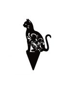 Kerti dekoráció Ülő macska figura kültéri díszítéshez